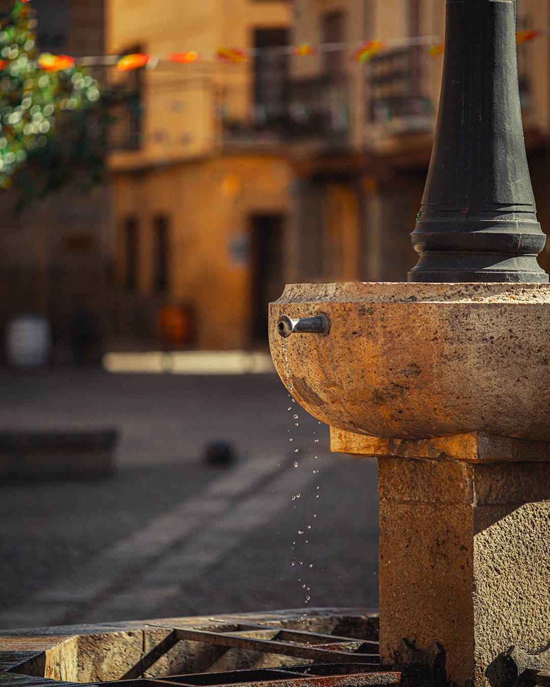 A fountain of history and innovation. The Rioja village of Briones has mostly preserved its medieval architecture, but its famous wines have continued to evolve over time.