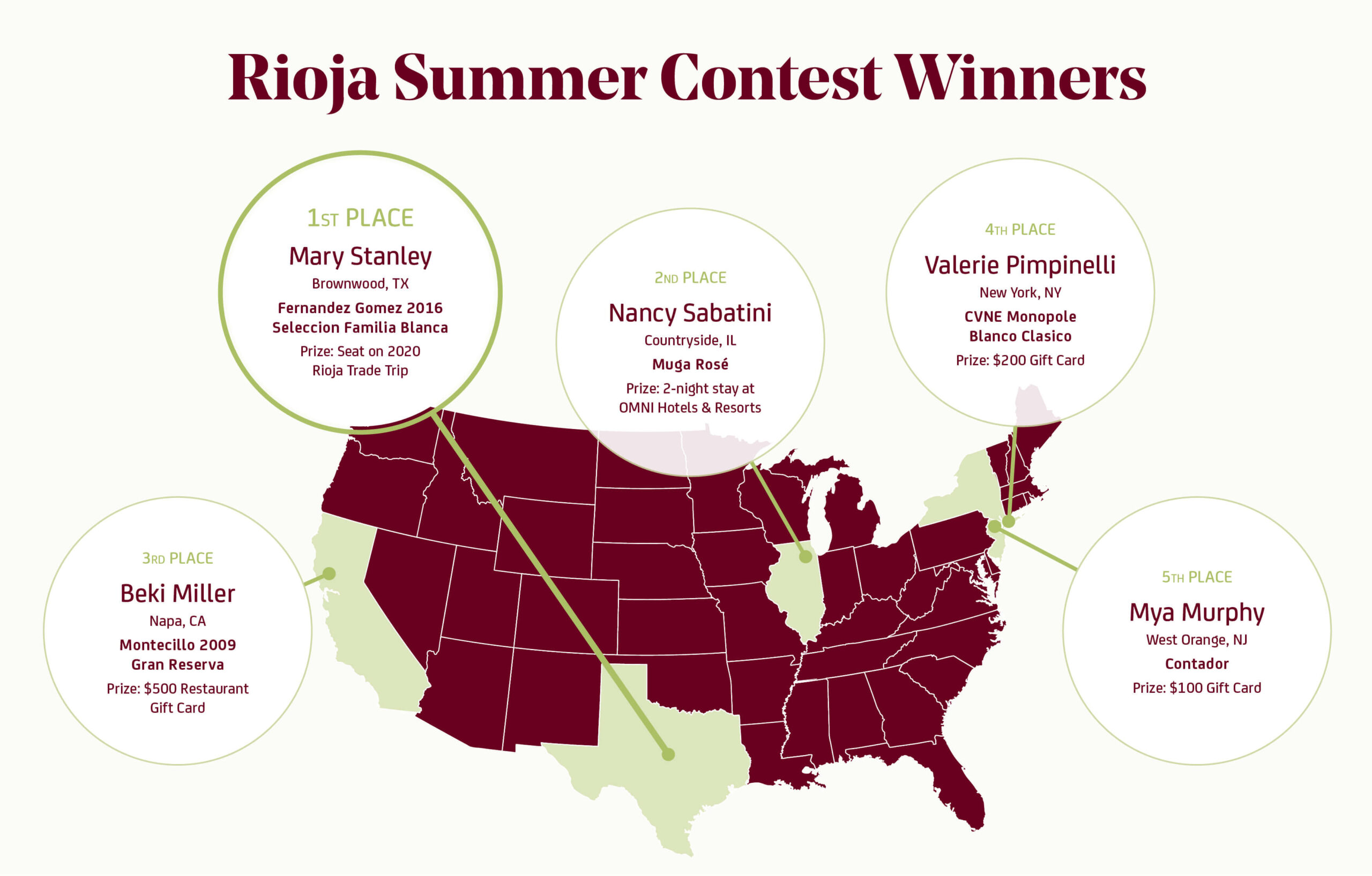 Rioja summer contest winner map