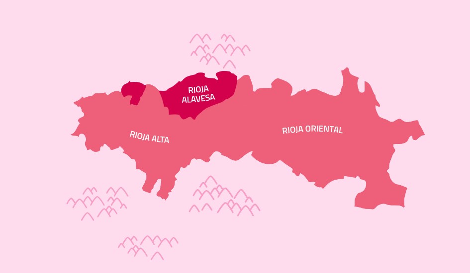 Rioja regions map