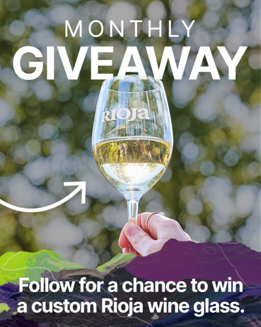 *GIVEAWAY* Enter for a chance to win an exclusive wine glass that celebrates Spain’s finest winemaking region, Rioja.

Here’s how to enter for a chance to win 1 FREE Rioja etched wine glass:
1. Make sure you’re following @riojawine.
2. Tag someone you’d love to clink this glass with!

1 winner will be selected at the end of each month. Cheers!

This sweepstakes is not endorsed by Meta, and Meta is not involved in the sweepstakes. Please only interact with official @riojawine handles on social media in connection to this sweepstakes. By entering, entrants confirm that they are 21+ years of age, reside in the United States, release Meta of responsibility, and agree to Meta’s terms of use. Winner is selected at random. Chance of winning is based on eligible entries received. Each glass is hand-made and quality may vary. No purchase necessary. Limit one prize per person for the duration of the giveaway series—previous winners are not eligible for future drawings. Void where prohibited.