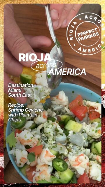 Enjoy a meal, sent from Miami. Pair Rioja’s young reds with this Shrimp Ceviche recipe for an incredible combination.

Follow along for more city-unique pairings, and read all about Miami’s at the link in our bio.