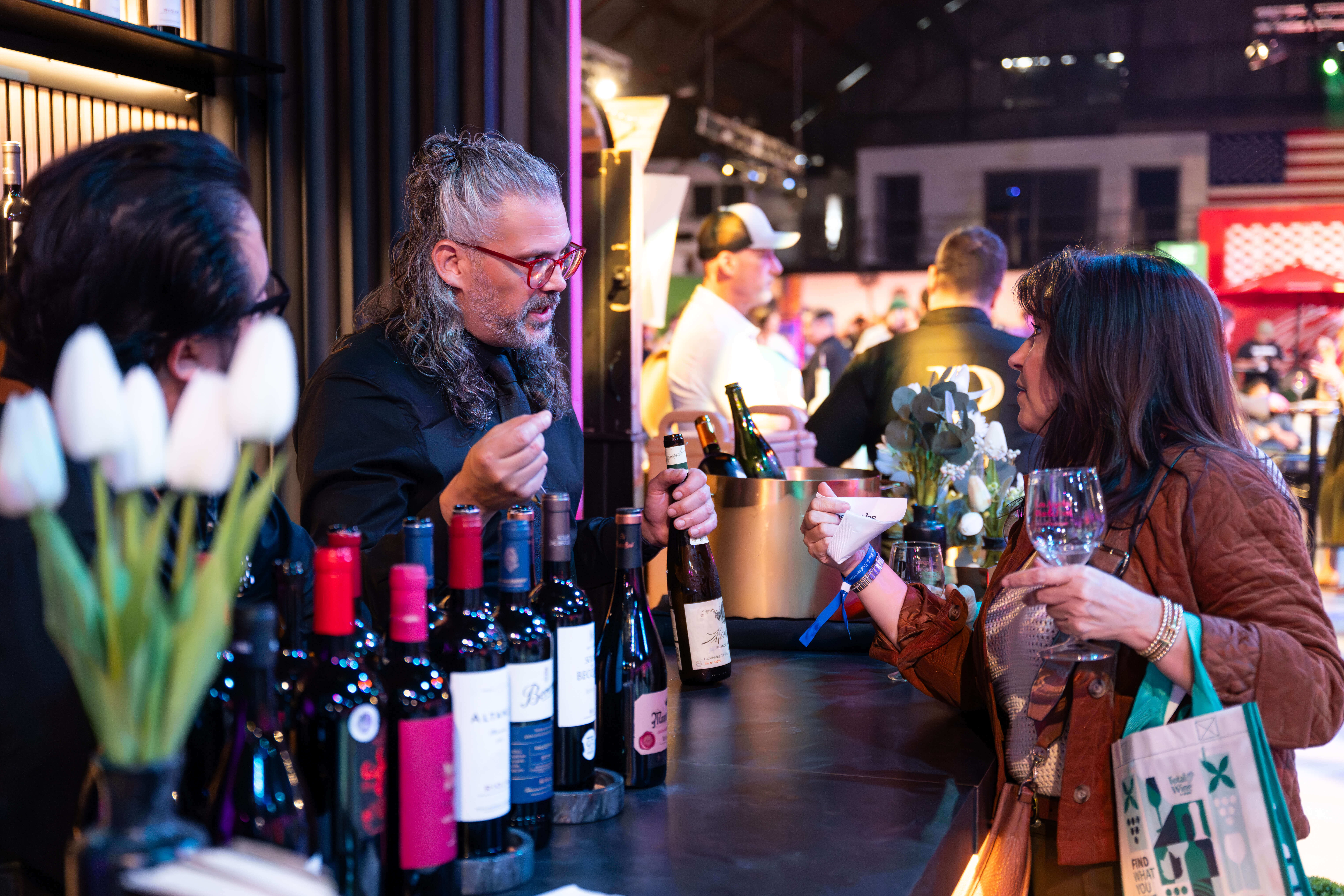 Serving Rioja at LAWFF